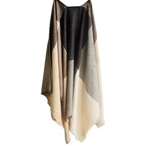 NWT Chic Beige and Brown Cozy Wrap